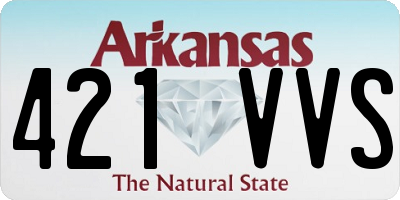 AR license plate 421VVS