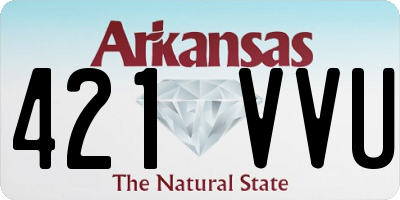 AR license plate 421VVU