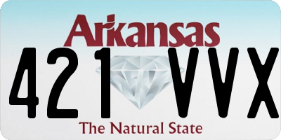 AR license plate 421VVX
