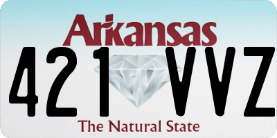 AR license plate 421VVZ