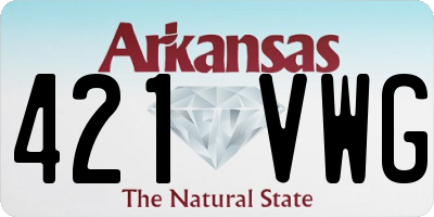 AR license plate 421VWG