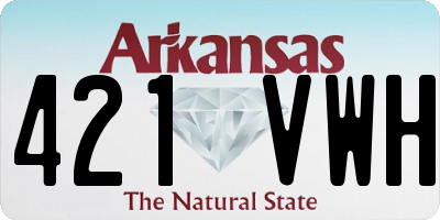AR license plate 421VWH