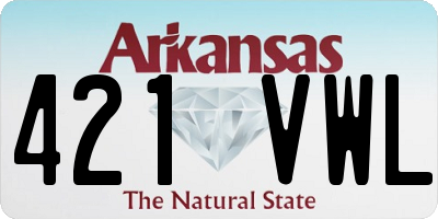 AR license plate 421VWL