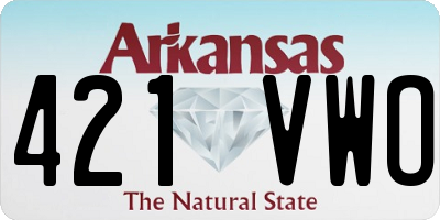 AR license plate 421VWO