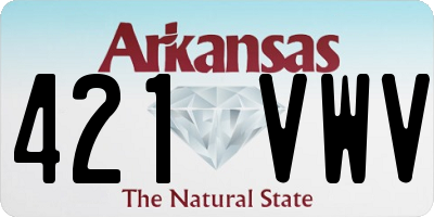 AR license plate 421VWV