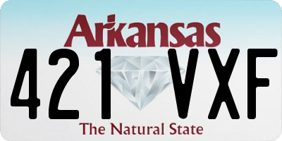 AR license plate 421VXF