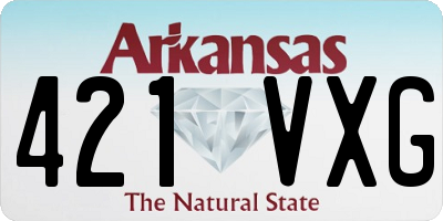 AR license plate 421VXG