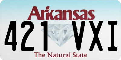 AR license plate 421VXI