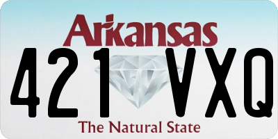 AR license plate 421VXQ