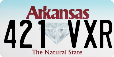 AR license plate 421VXR