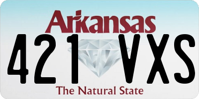 AR license plate 421VXS