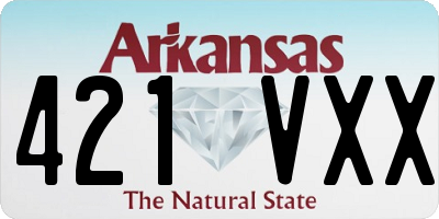 AR license plate 421VXX
