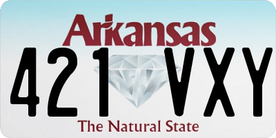 AR license plate 421VXY