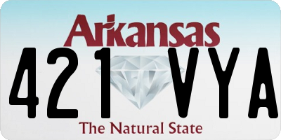 AR license plate 421VYA