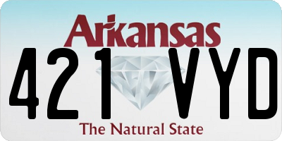 AR license plate 421VYD