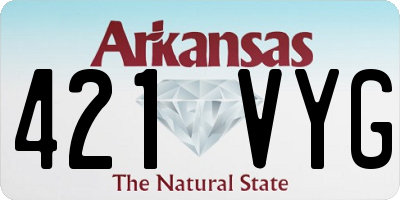 AR license plate 421VYG