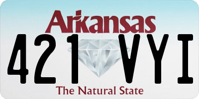 AR license plate 421VYI