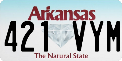 AR license plate 421VYM
