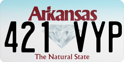 AR license plate 421VYP