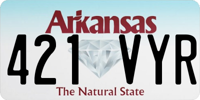 AR license plate 421VYR