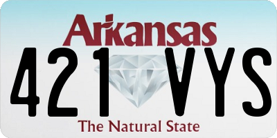 AR license plate 421VYS