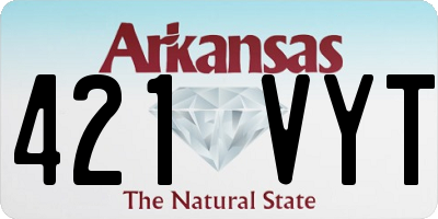AR license plate 421VYT