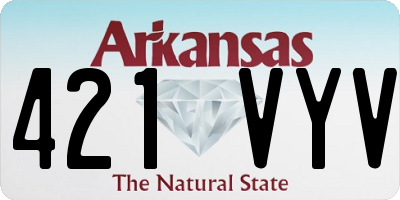 AR license plate 421VYV