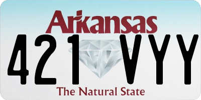 AR license plate 421VYY