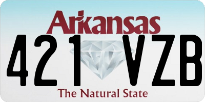 AR license plate 421VZB