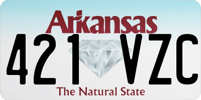 AR license plate 421VZC