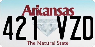 AR license plate 421VZD