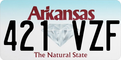 AR license plate 421VZF
