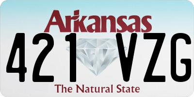 AR license plate 421VZG