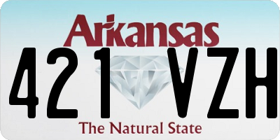 AR license plate 421VZH