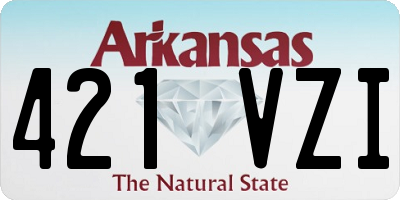 AR license plate 421VZI