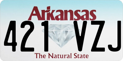 AR license plate 421VZJ