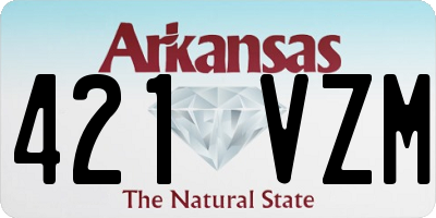 AR license plate 421VZM