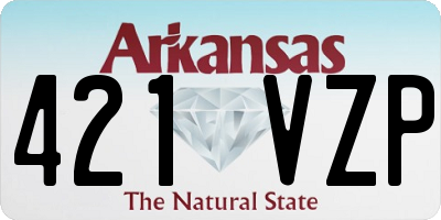 AR license plate 421VZP