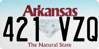AR license plate 421VZQ