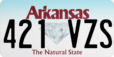 AR license plate 421VZS