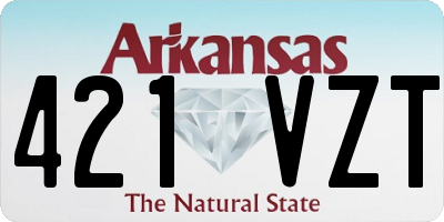 AR license plate 421VZT