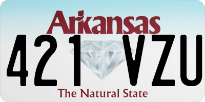 AR license plate 421VZU