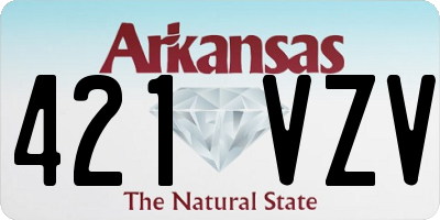 AR license plate 421VZV