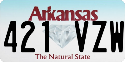 AR license plate 421VZW