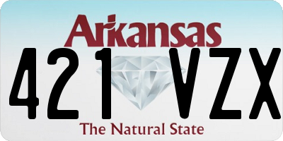 AR license plate 421VZX