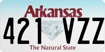 AR license plate 421VZZ