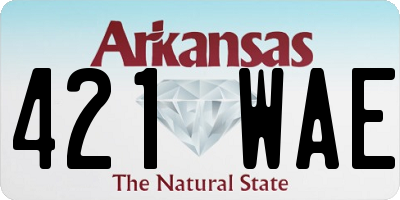 AR license plate 421WAE