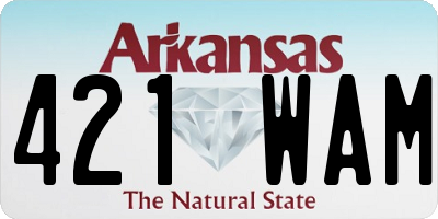 AR license plate 421WAM