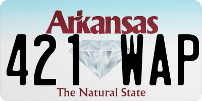 AR license plate 421WAP