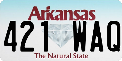 AR license plate 421WAQ